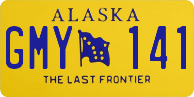 AK license plate GMY141