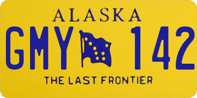 AK license plate GMY142