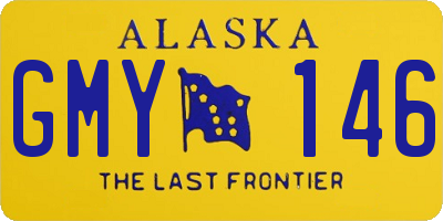 AK license plate GMY146