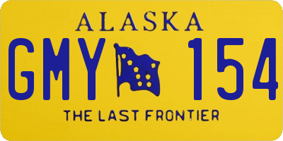 AK license plate GMY154