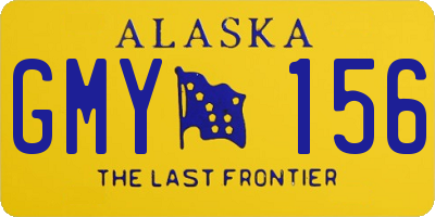 AK license plate GMY156