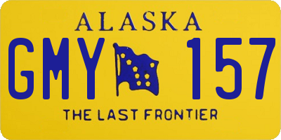 AK license plate GMY157