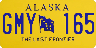 AK license plate GMY165