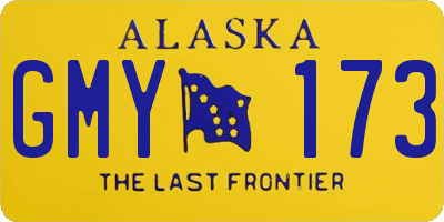 AK license plate GMY173