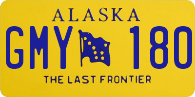 AK license plate GMY180