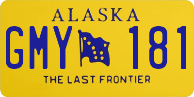 AK license plate GMY181