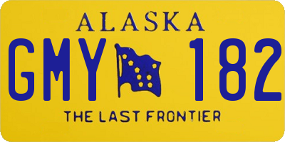 AK license plate GMY182