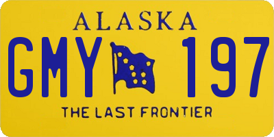 AK license plate GMY197