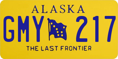 AK license plate GMY217