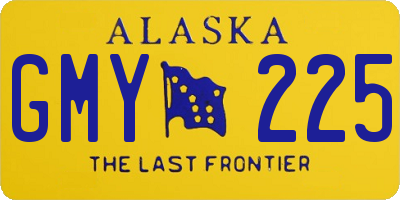 AK license plate GMY225