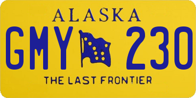 AK license plate GMY230