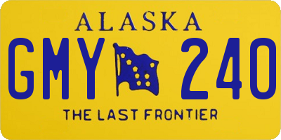 AK license plate GMY240