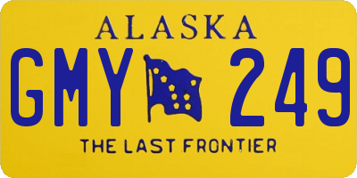 AK license plate GMY249