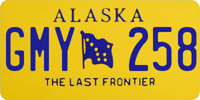 AK license plate GMY258