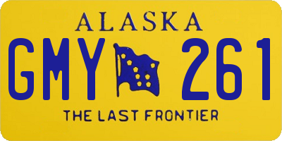 AK license plate GMY261