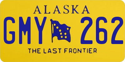 AK license plate GMY262