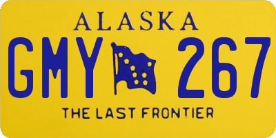 AK license plate GMY267