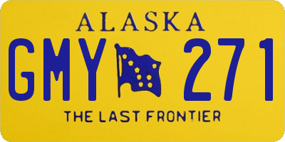 AK license plate GMY271
