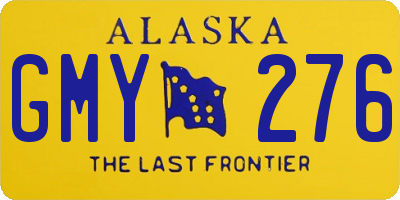 AK license plate GMY276