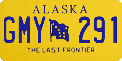 AK license plate GMY291