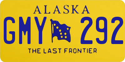 AK license plate GMY292