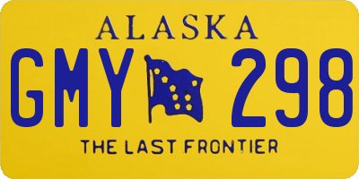 AK license plate GMY298