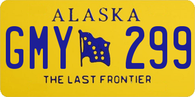 AK license plate GMY299