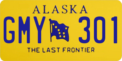 AK license plate GMY301