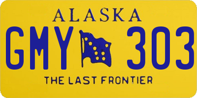 AK license plate GMY303
