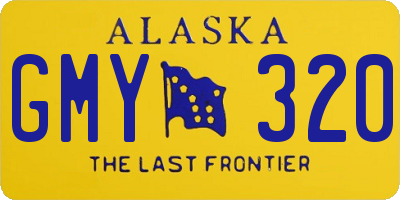 AK license plate GMY320