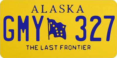 AK license plate GMY327