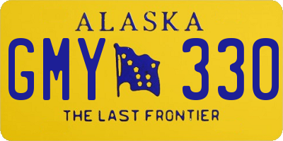 AK license plate GMY330