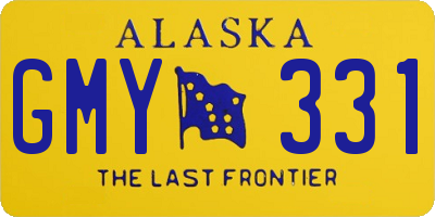 AK license plate GMY331