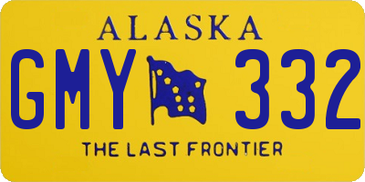 AK license plate GMY332