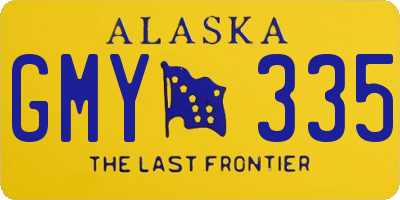 AK license plate GMY335