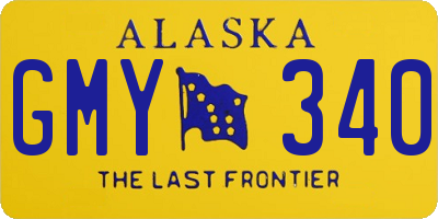 AK license plate GMY340