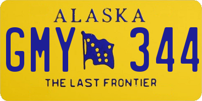 AK license plate GMY344