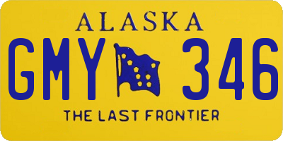 AK license plate GMY346