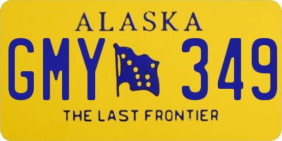 AK license plate GMY349