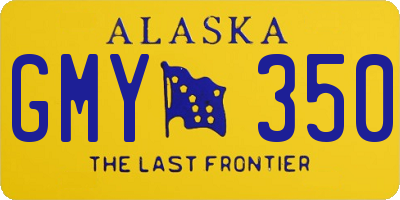 AK license plate GMY350