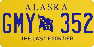AK license plate GMY352