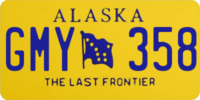 AK license plate GMY358