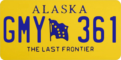 AK license plate GMY361