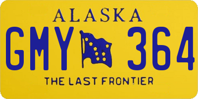 AK license plate GMY364