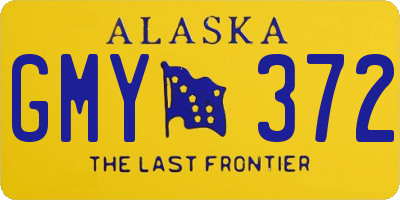 AK license plate GMY372