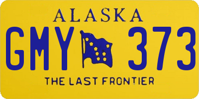 AK license plate GMY373