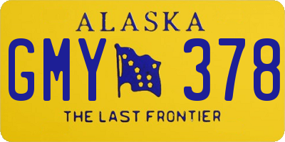 AK license plate GMY378