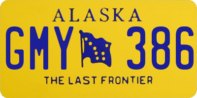 AK license plate GMY386