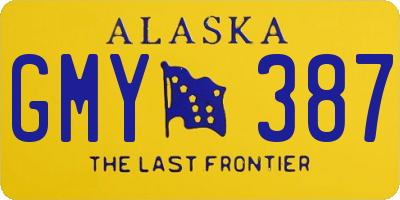 AK license plate GMY387
