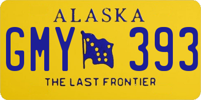 AK license plate GMY393